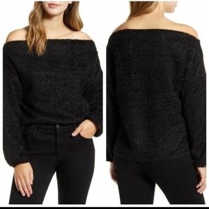 💞Gibsonxglam Offshoulder Sweater fuzz